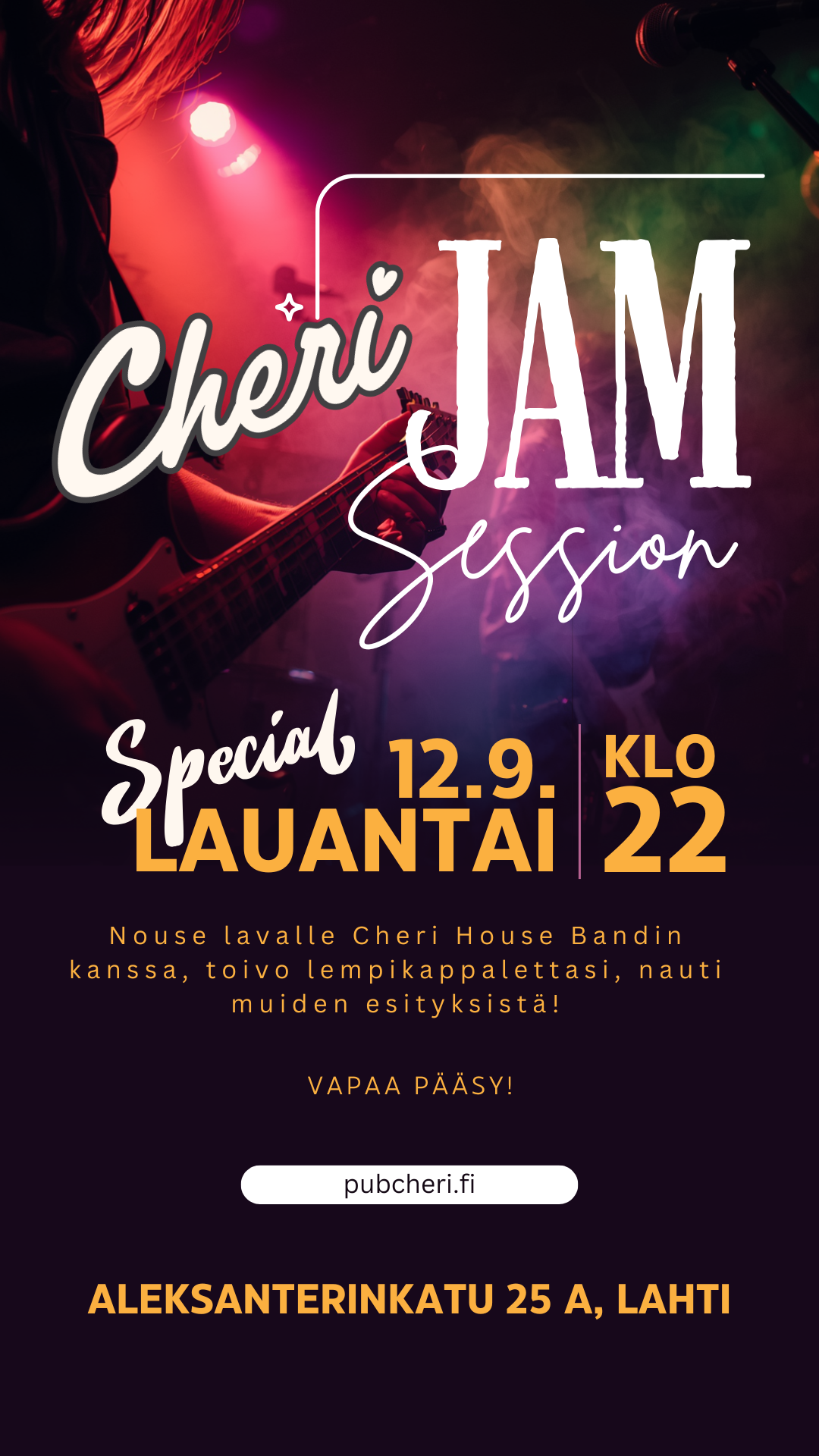 Special JAMIT with Cheri House Band
